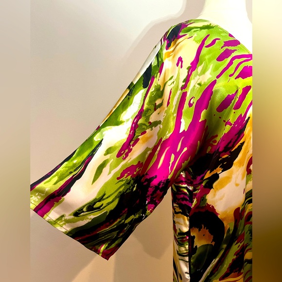 TIFFANYSLABEL PRINTED COLORFUL KIMONO TOP/WRAP SIZE:SMALL-LARGE - Picture 6 of 7
